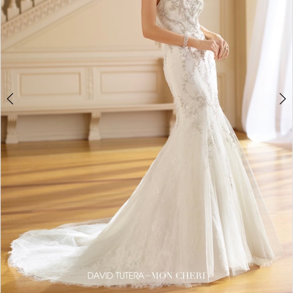 Genuine David Tutera Chantilly Lace Wedding Gown Sz:XL